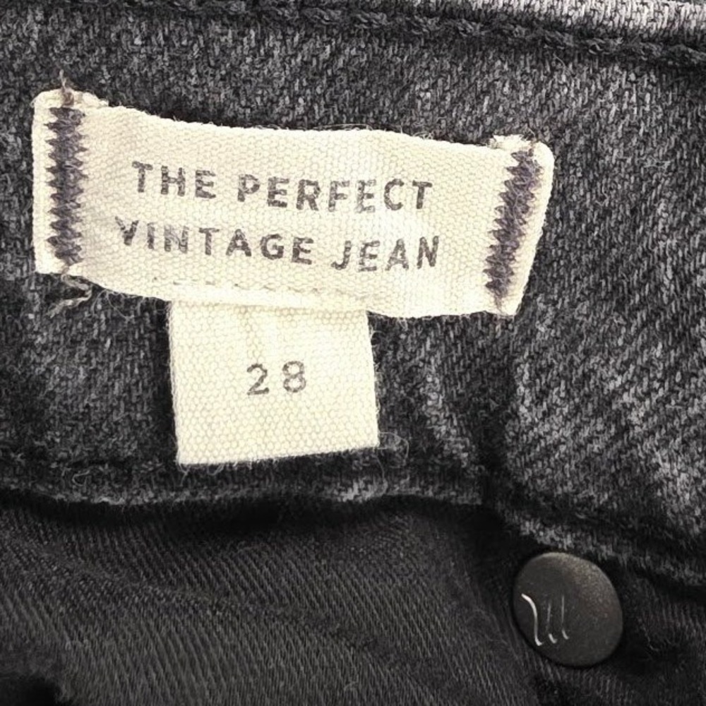Madewell The Perfect Vintage Jean Womens 28 High Rise Straight Leg Washed Black - Picture 5 of 12